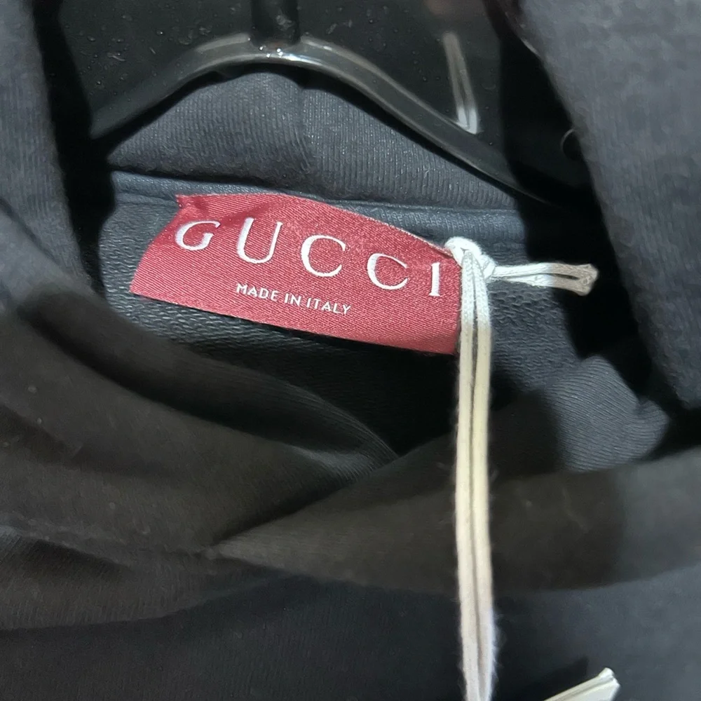 Men's Gucci interlocking G jersey, cotton hoodie size medium fits large NWT